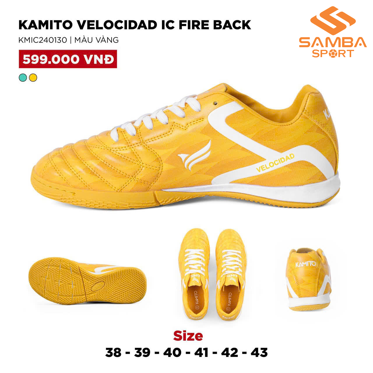 Giày Kamito Velocidad IC Fire Back