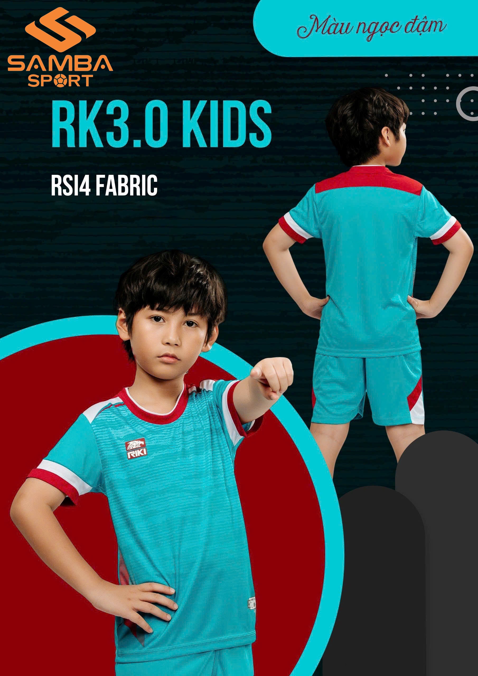 Quần áo bóng đá trẻ em Riki RK3.0