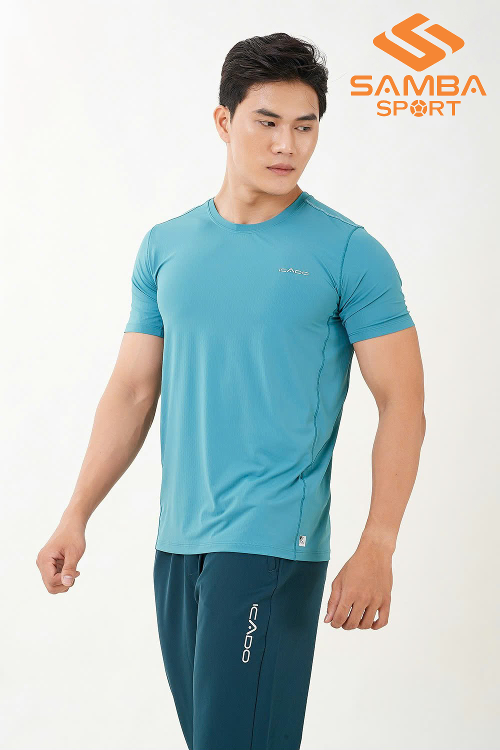 Áo cổ tròn nam Icado AT40