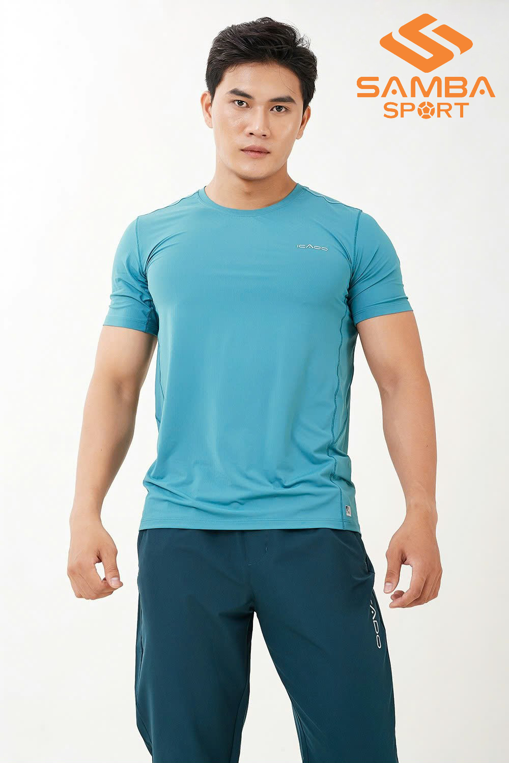 Áo cổ tròn nam Icado AT40