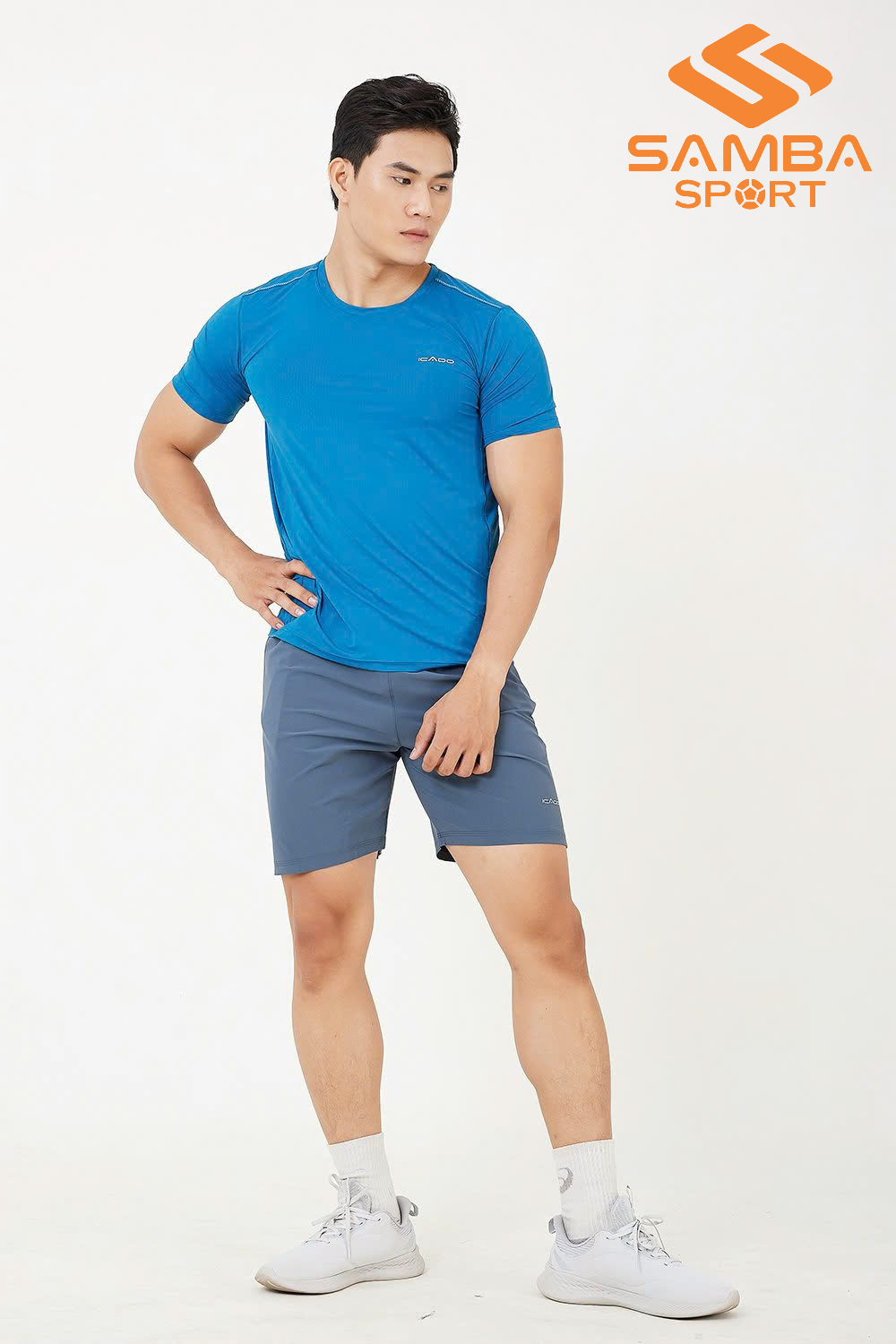 Áo cổ tròn nam Icado AT40