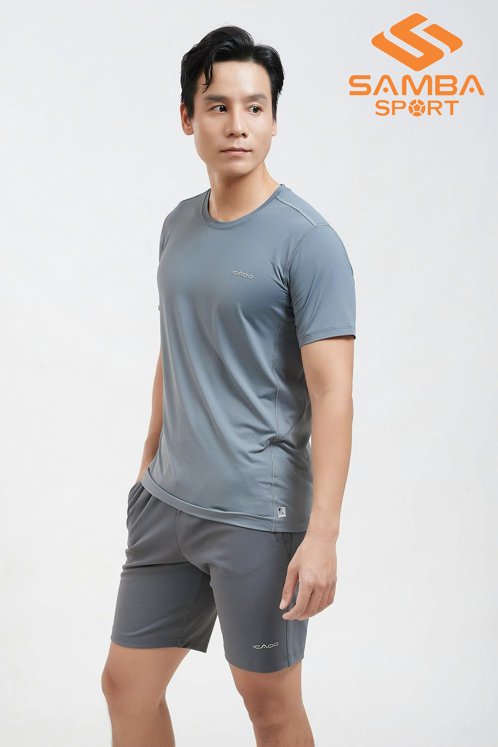 Áo cổ tròn nam Icado AT40