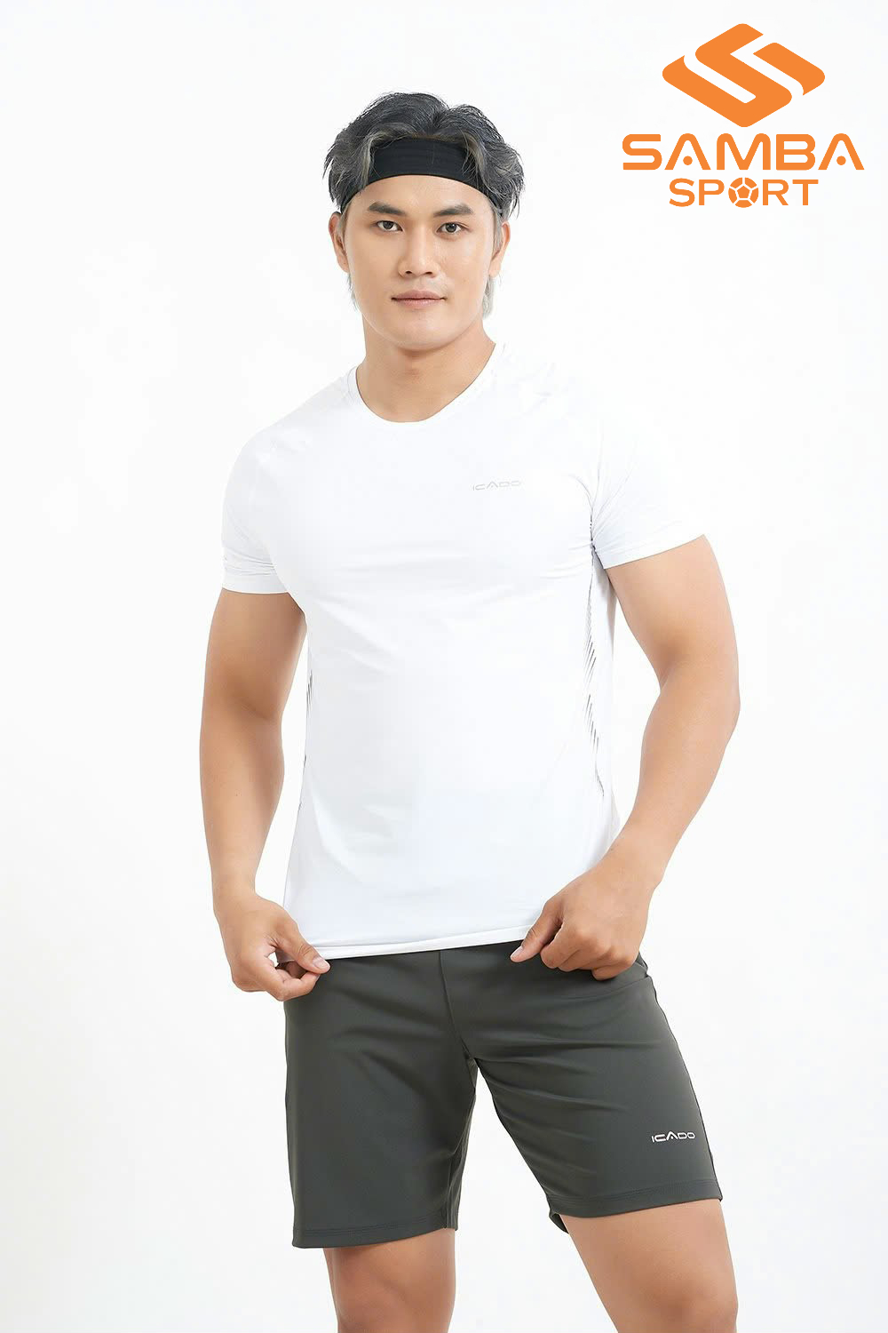 Áo cổ tròn nam Icado AT43
