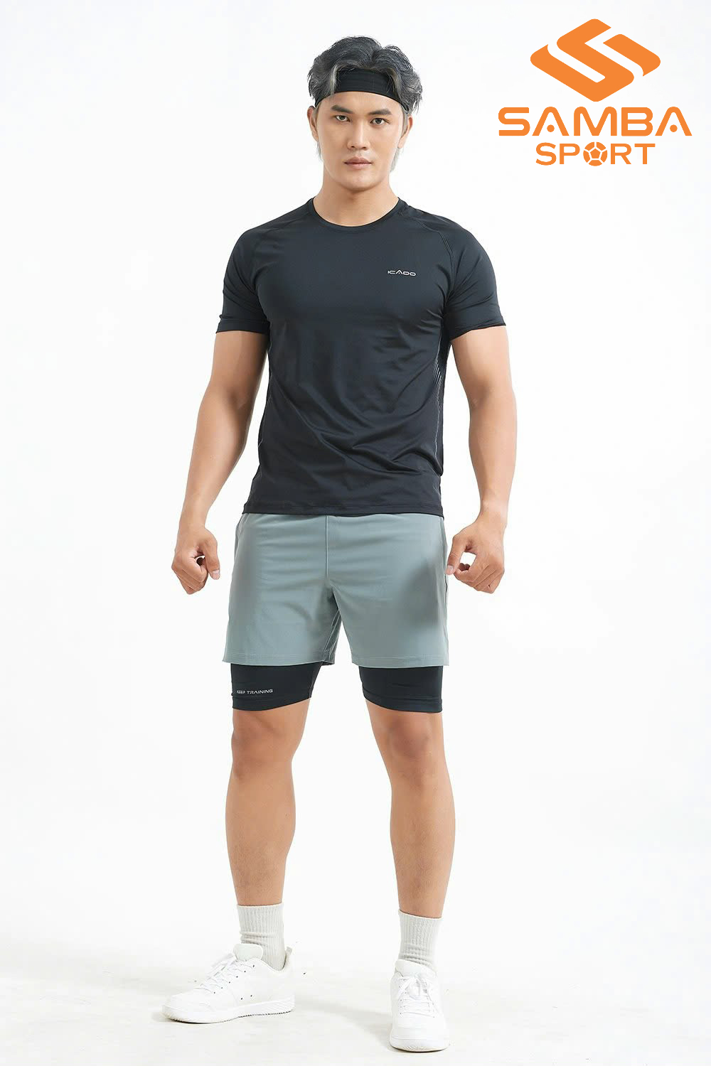 Áo cổ tròn nam Icado 24059 AT43