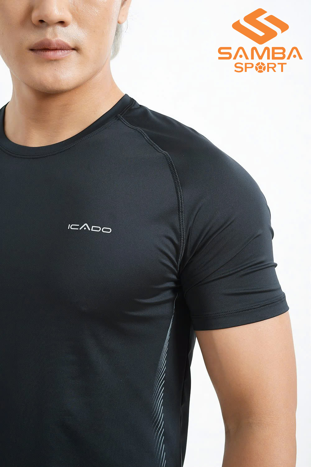 Áo cổ tròn nam Icado 24059 AT43