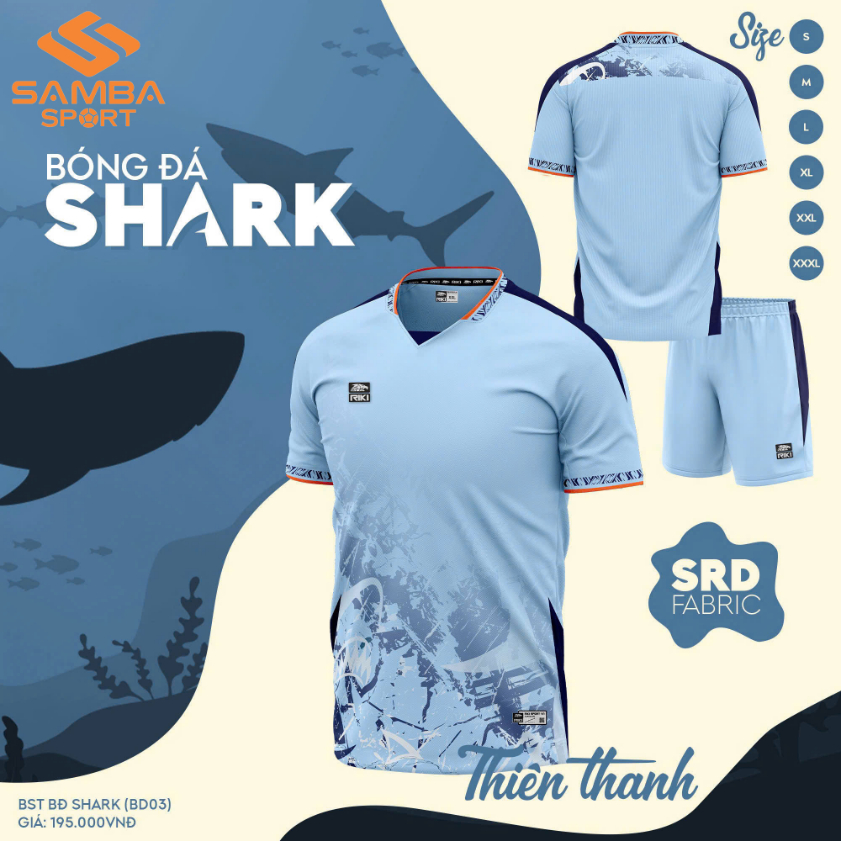 Quần áo bóng đá Riki Shark