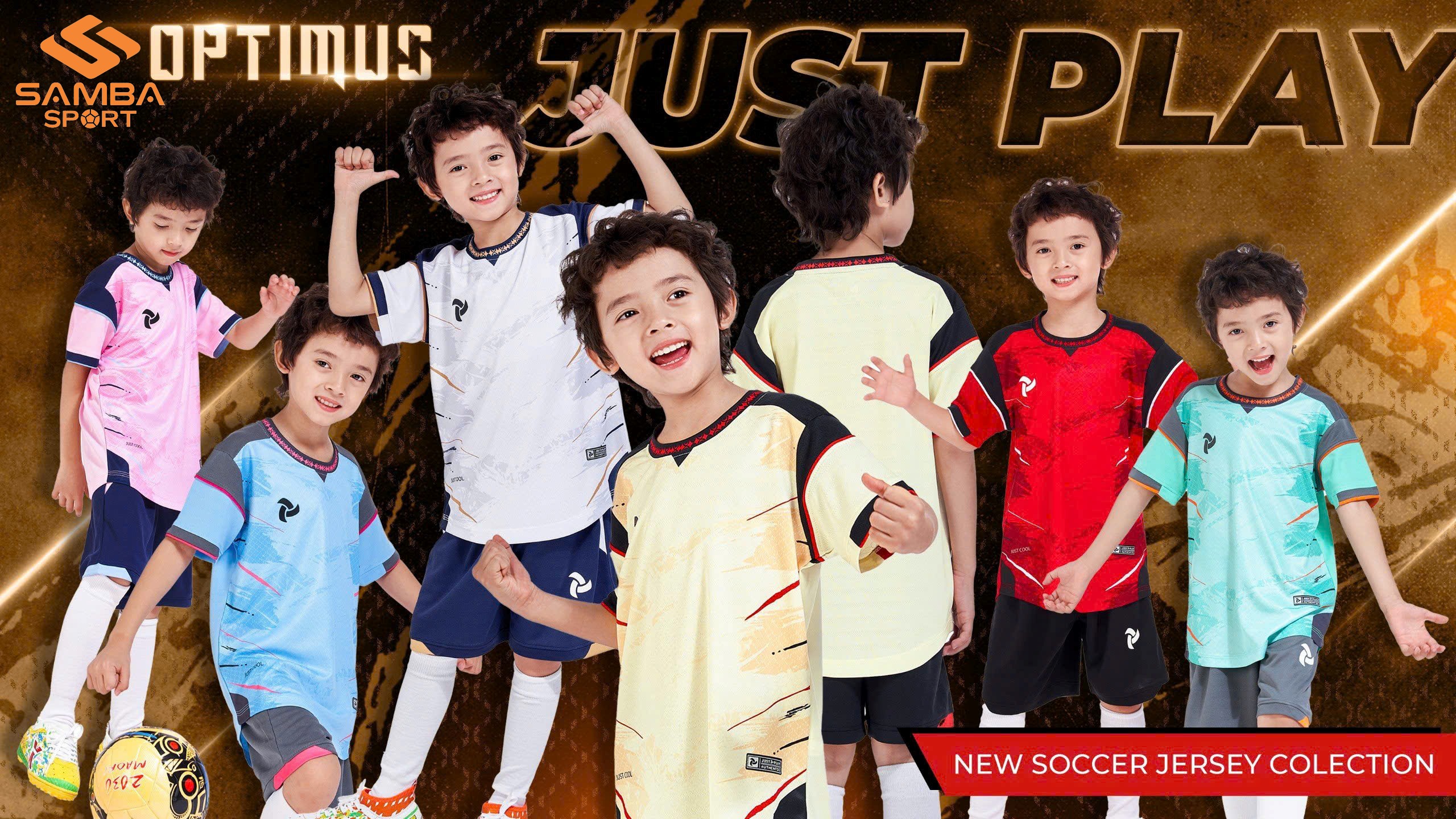 Quần áo bóng đá trẻ em Justplay Optimus