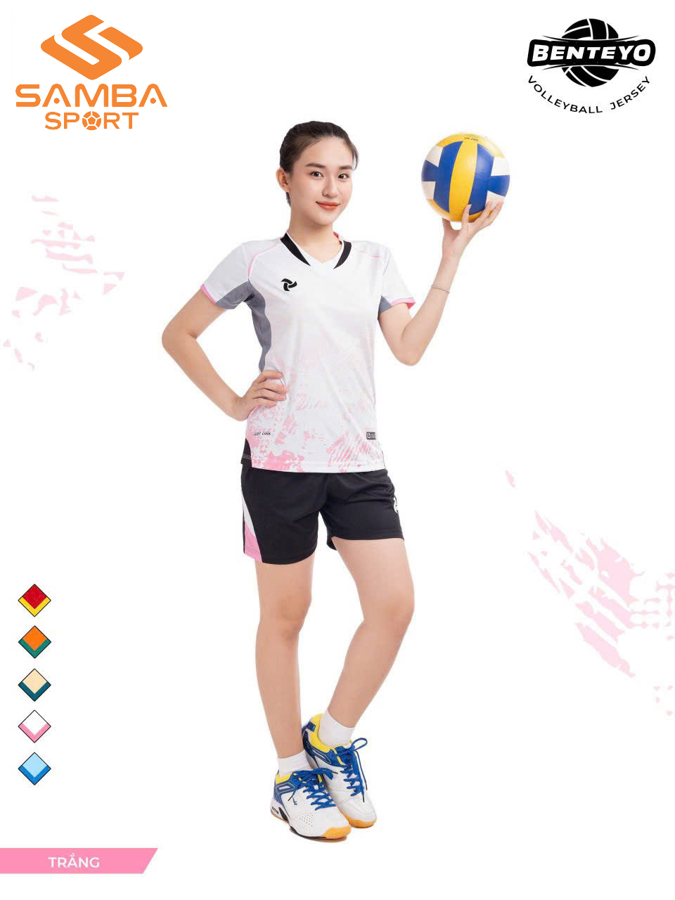 Quần áo bóng chuyền nữ Justplay Benteyo