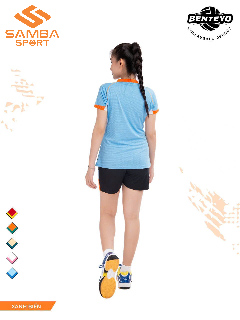 Quần áo bóng chuyền nữ Justplay Benteyo