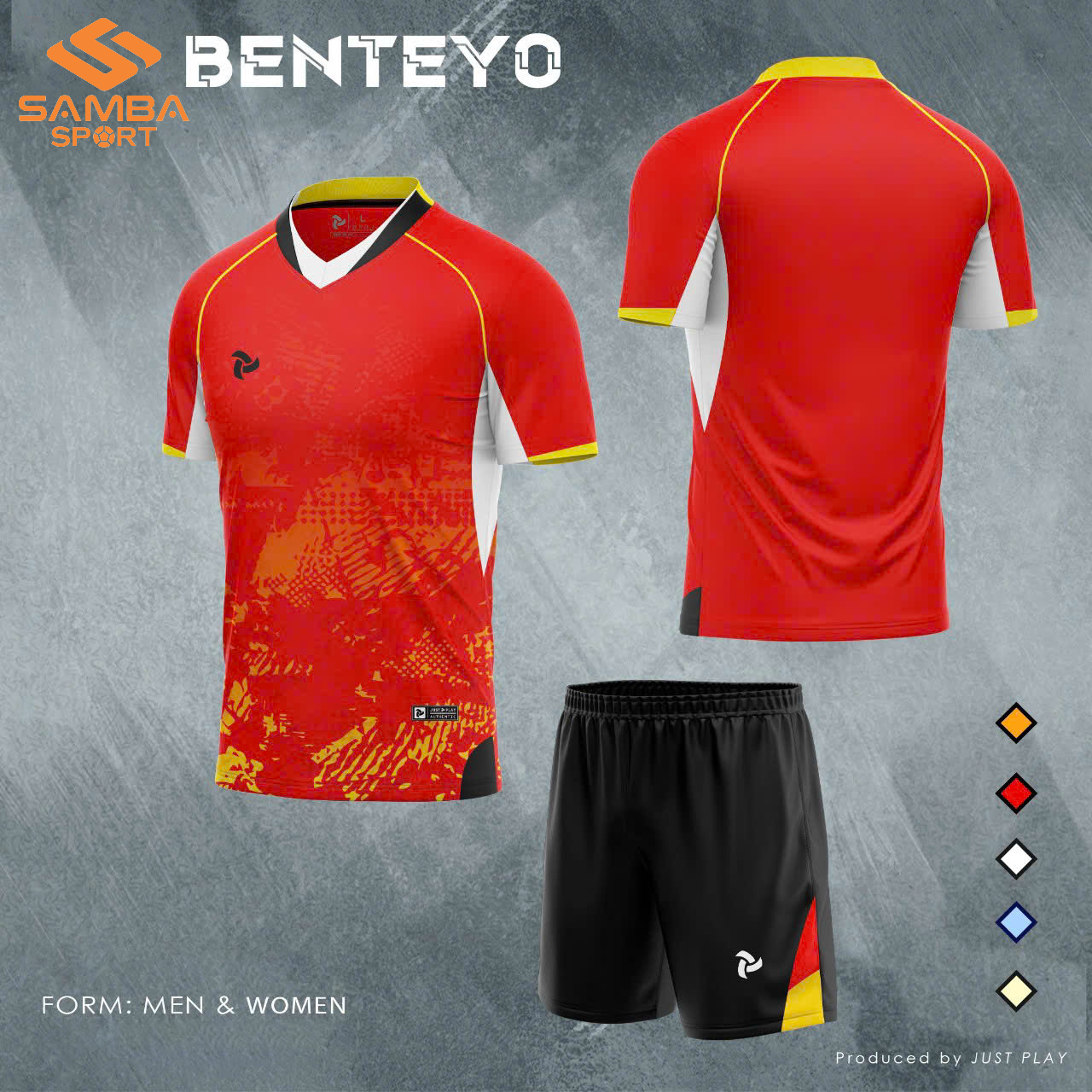 Quần áo bóng chuyền nam Justplay Benteyo
