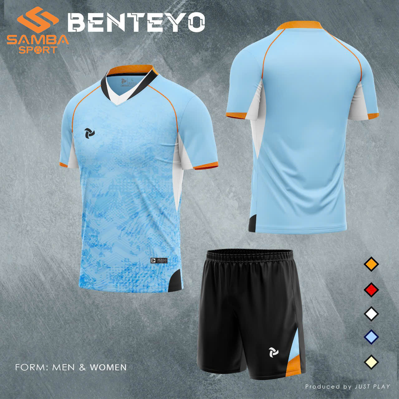 Quần áo bóng chuyền nam Justplay Benteyo