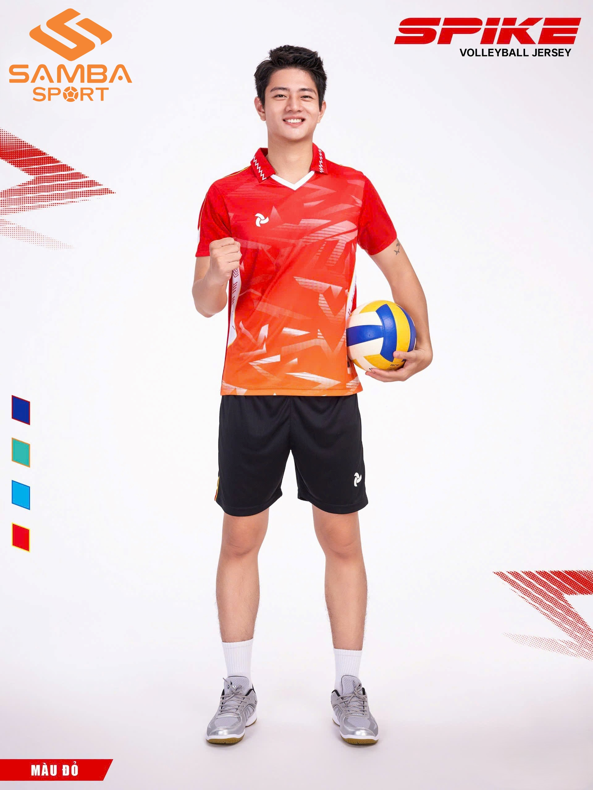 Quần áo bóng chuyền nam Justplay Spike