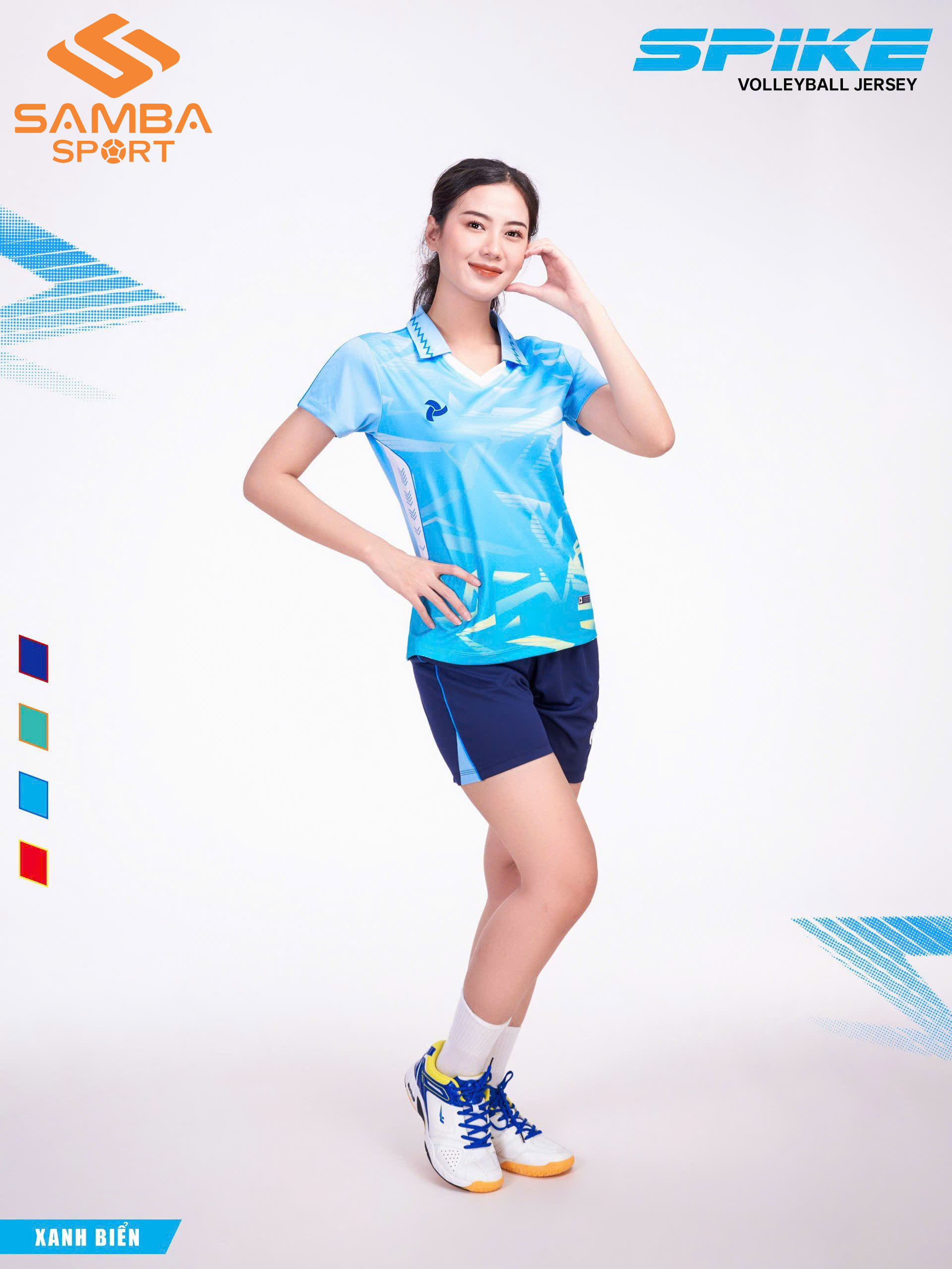 Quần áo bóng chuyền nữ Justplay Spike
