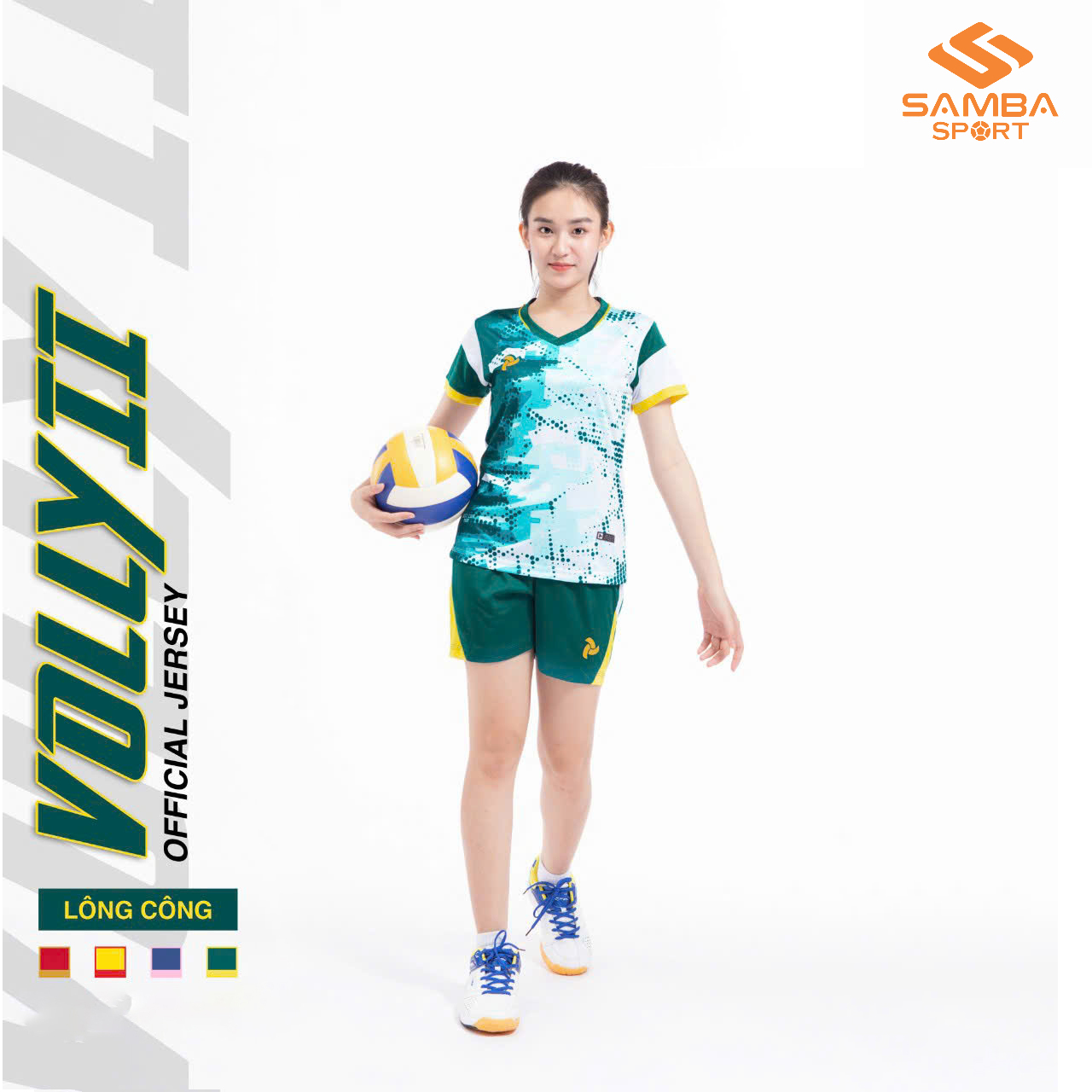 Quần áo bóng chuyền nữ Justplay Volly 2