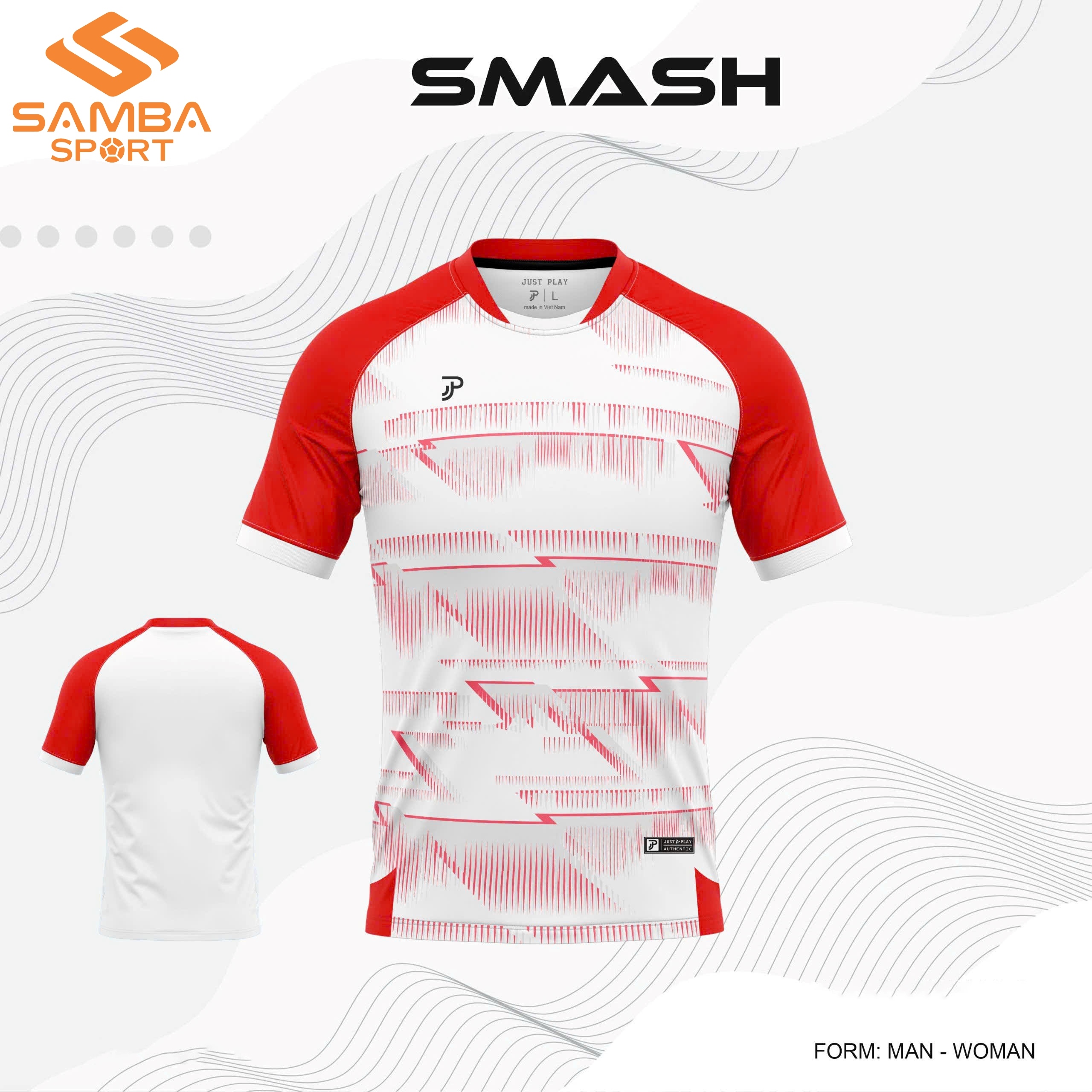 Áo thể thao nam Justplay Smash