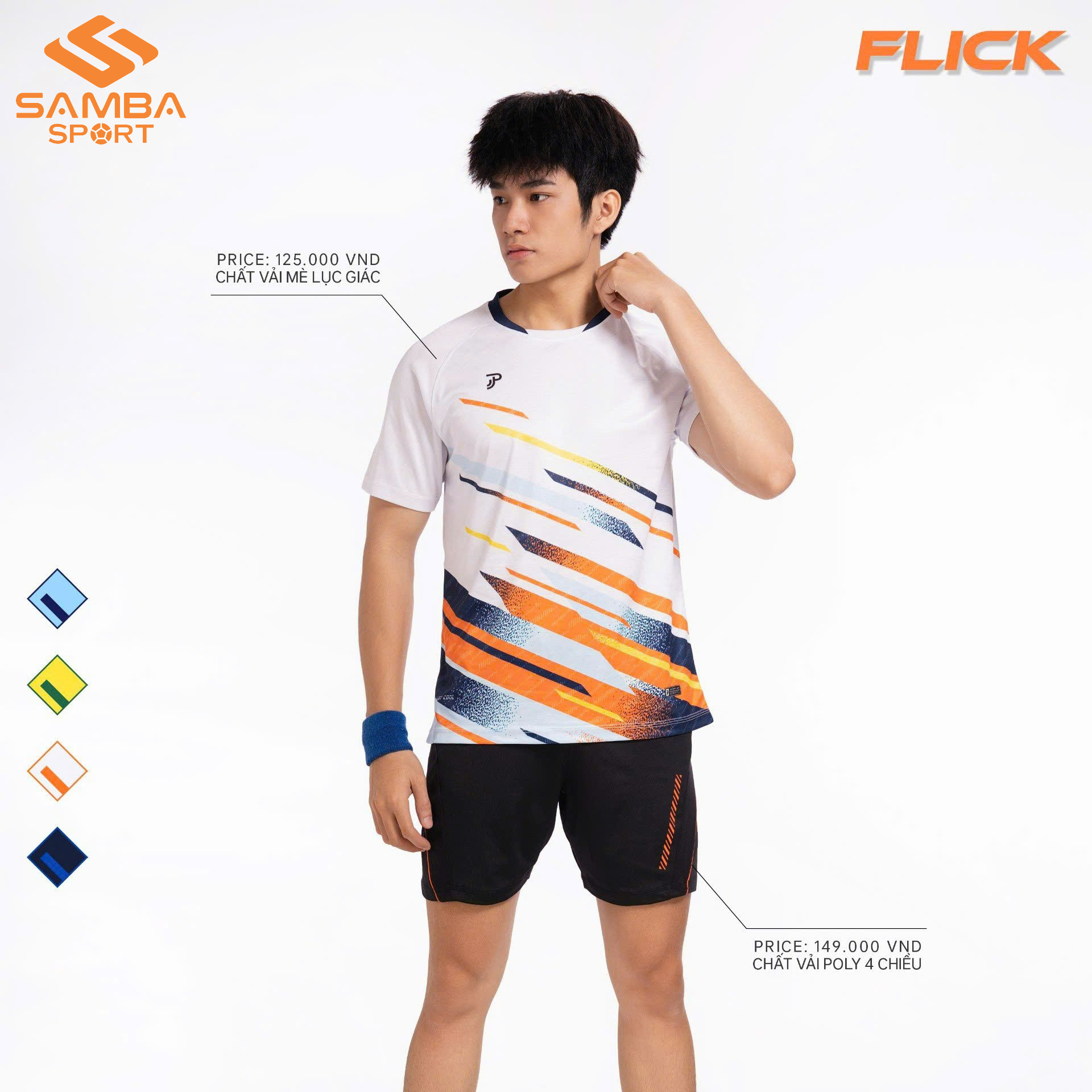 Áo thể thao nam Justplay Flick