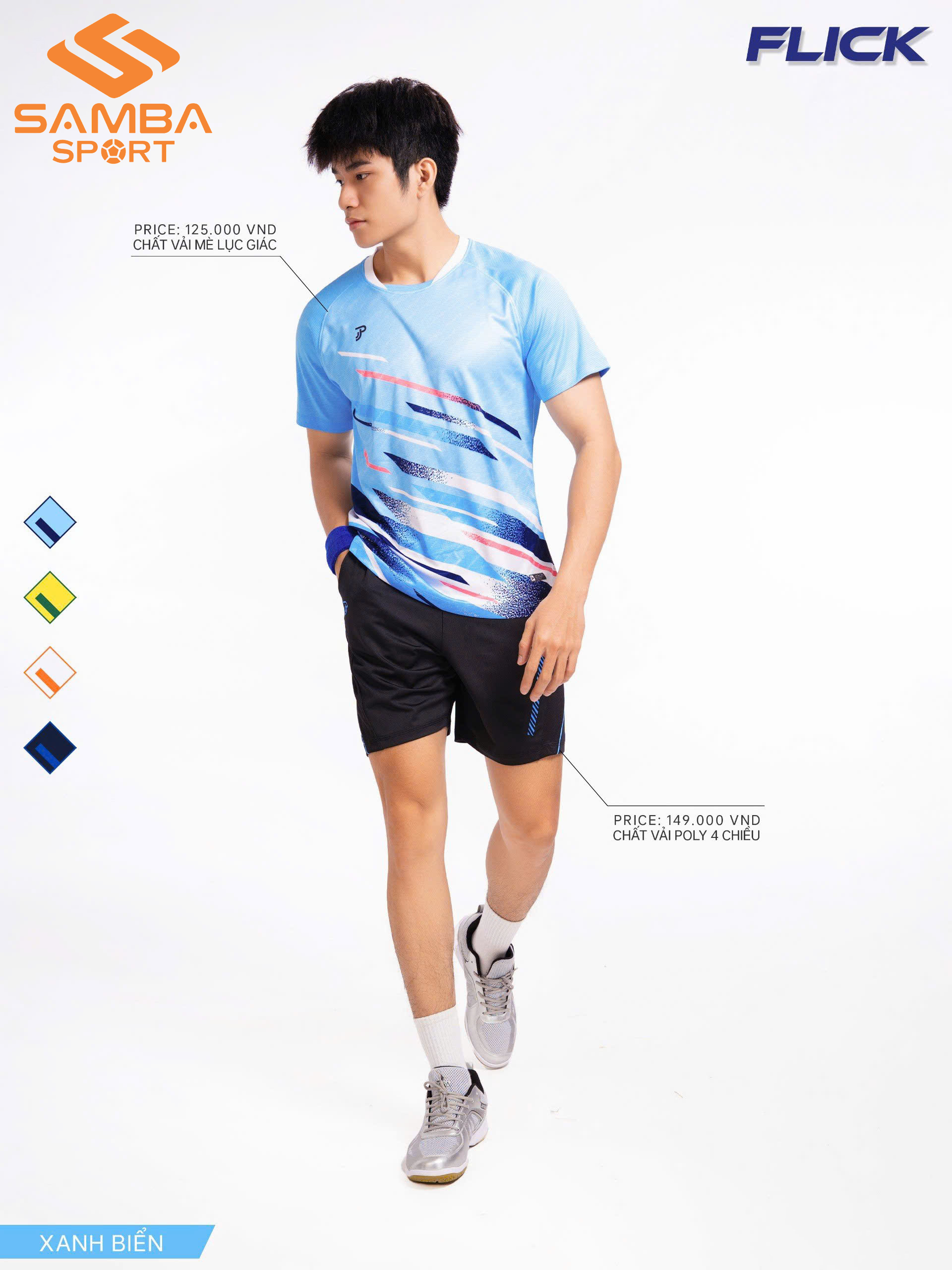 Áo thể thao nam Justplay Flick