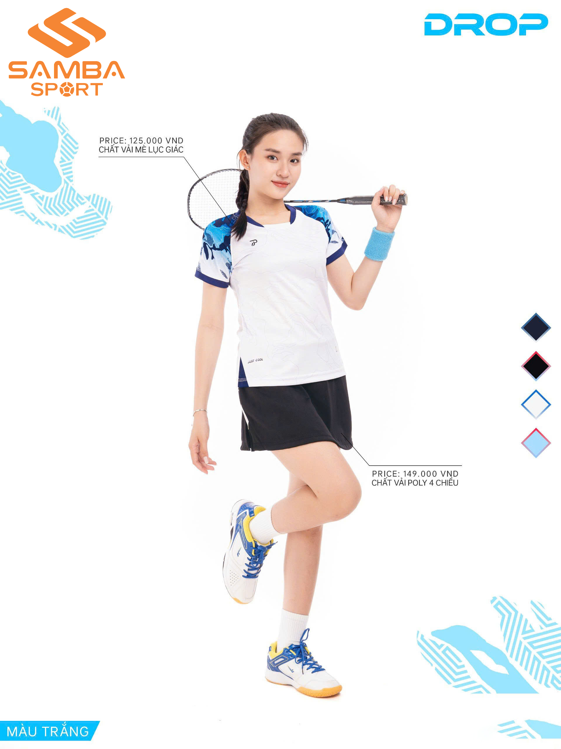 Áo thể thao nữ Justplay Drop