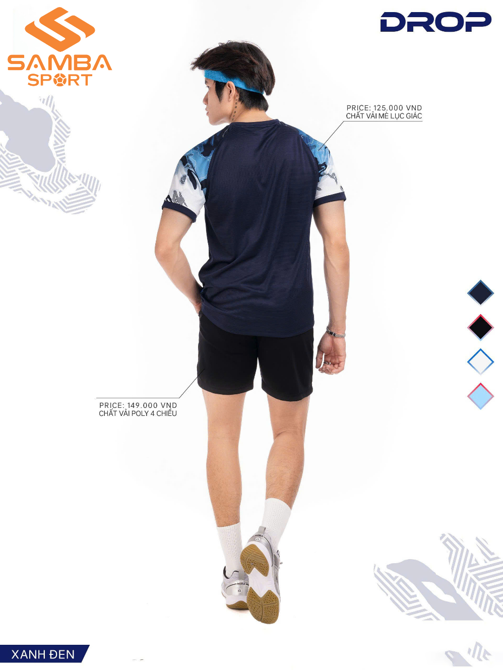 Áo thể thao nam Justplay Drop