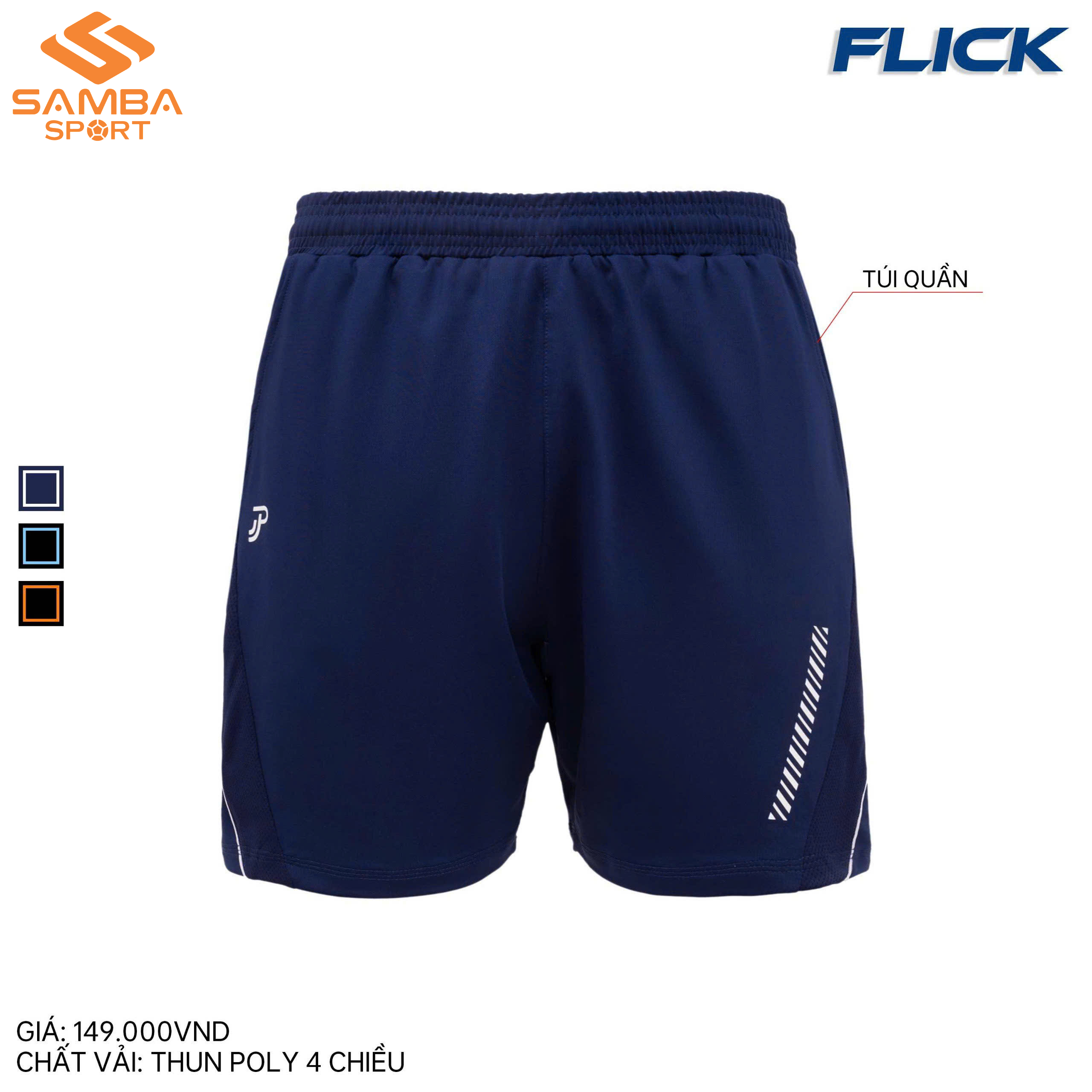 Quần short thể thao nam Justplay Flick