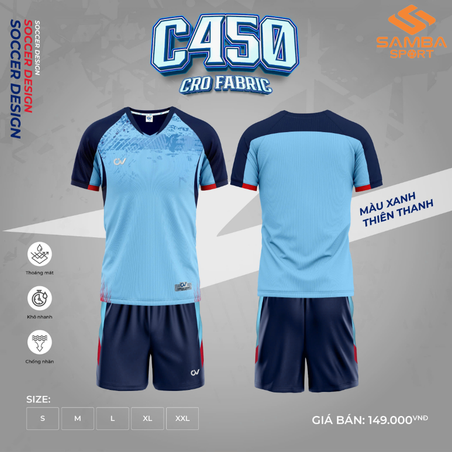 Quần áo bóng đá CV C450