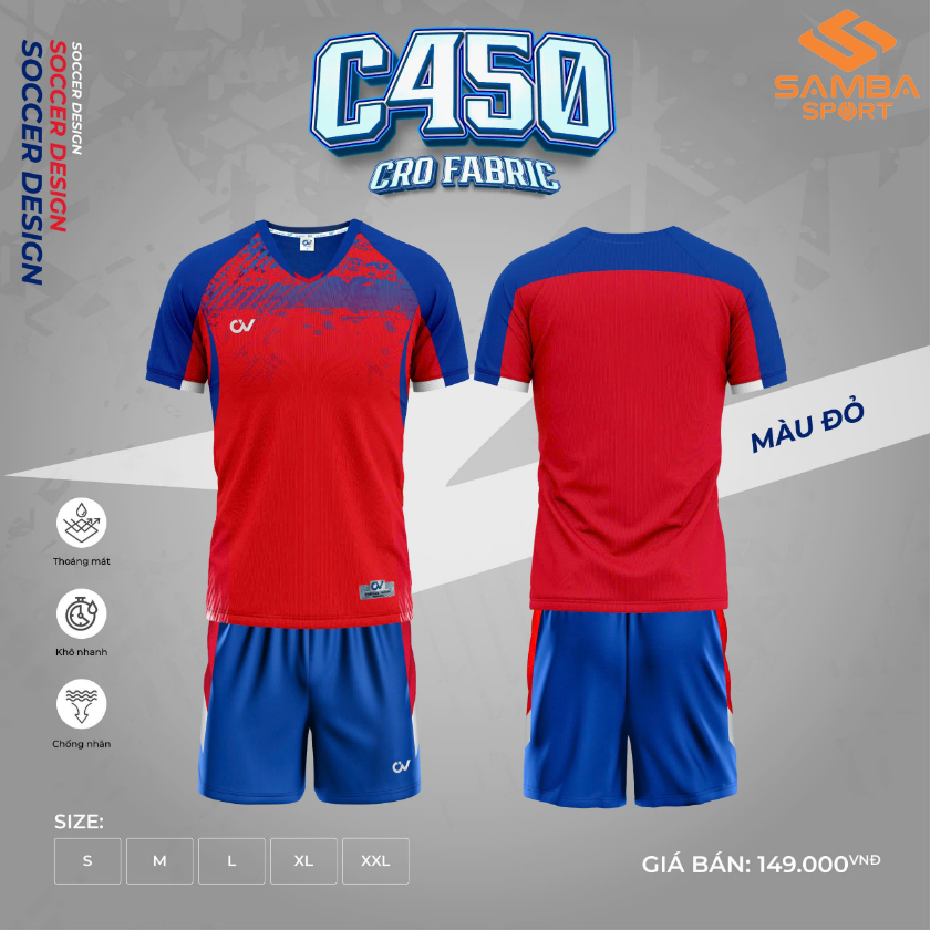 Quần áo bóng đá CV C450