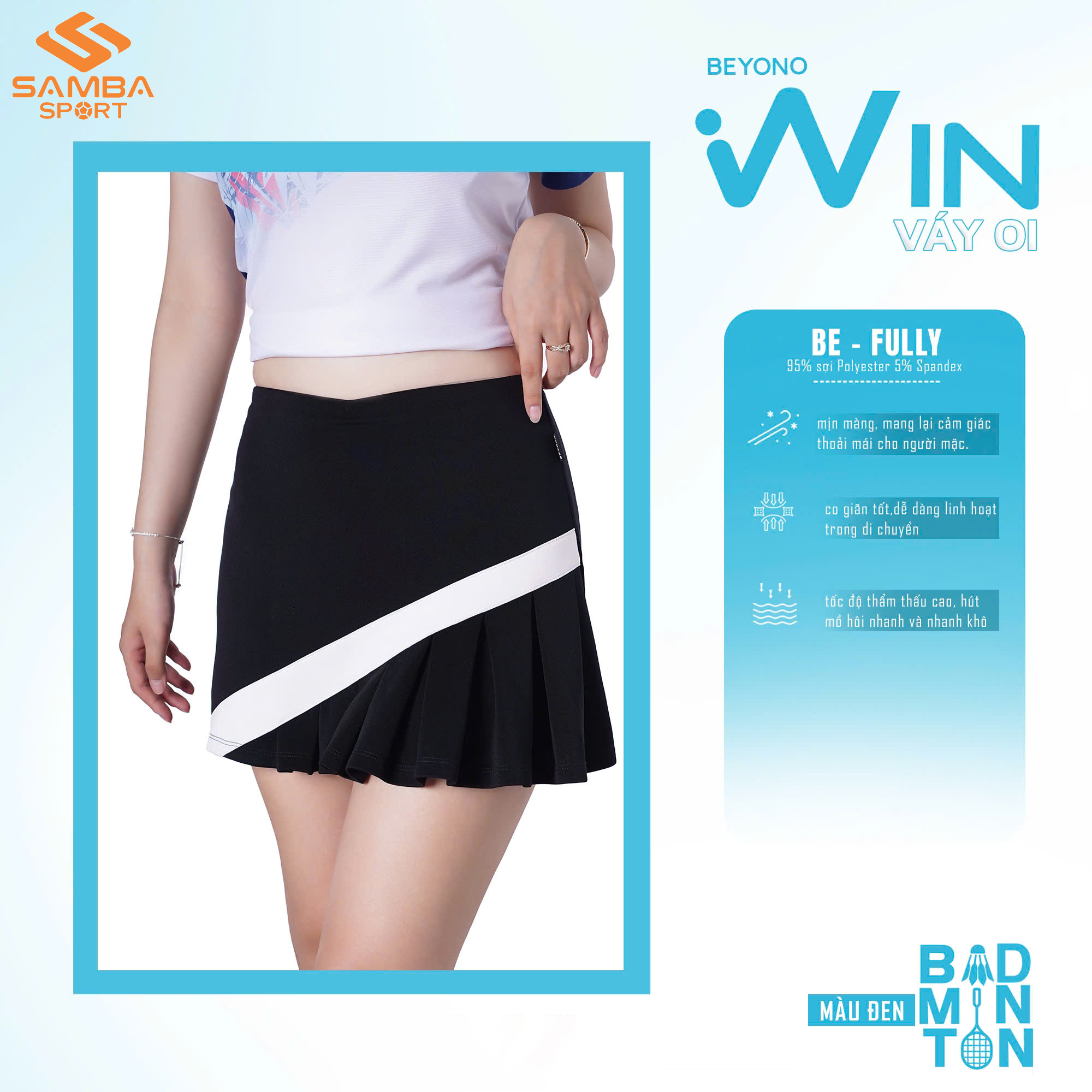 Váy thể thao Beyono Win VCL01