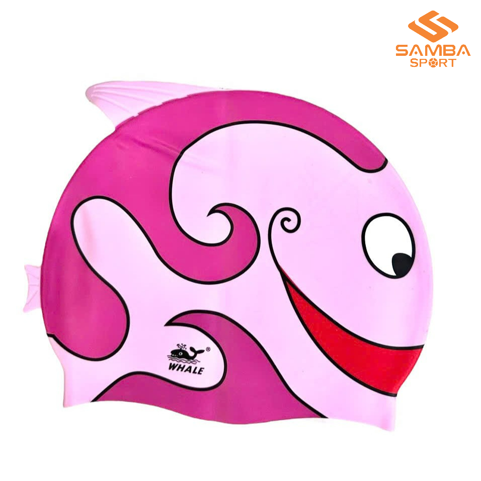 Nón bơi Whale trẻ em hình cá hồng