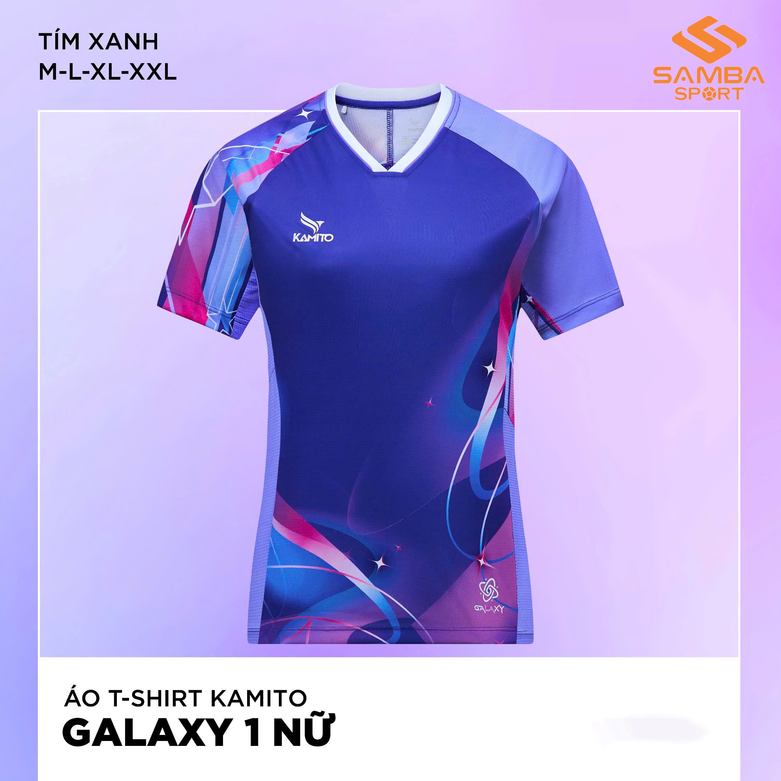 Áo Thể Thao Nữ Kamito Cổ Tim Galaxy 1