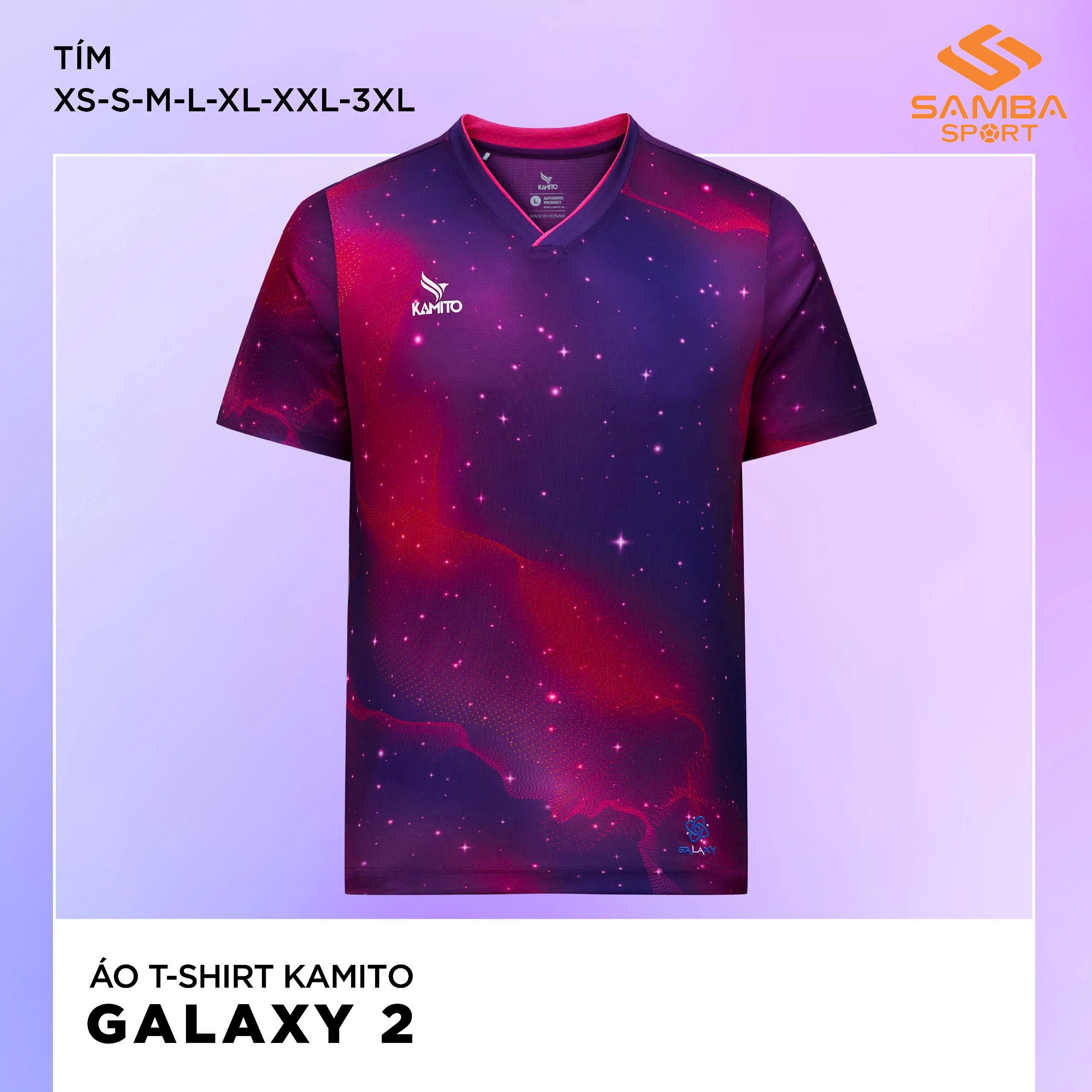 Áo Thể Thao Kamito Cổ Tim Galaxy 2
