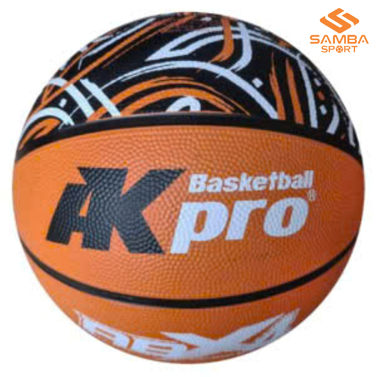 Quả bóng rổ AKpro ABX4 cao su cam số 6