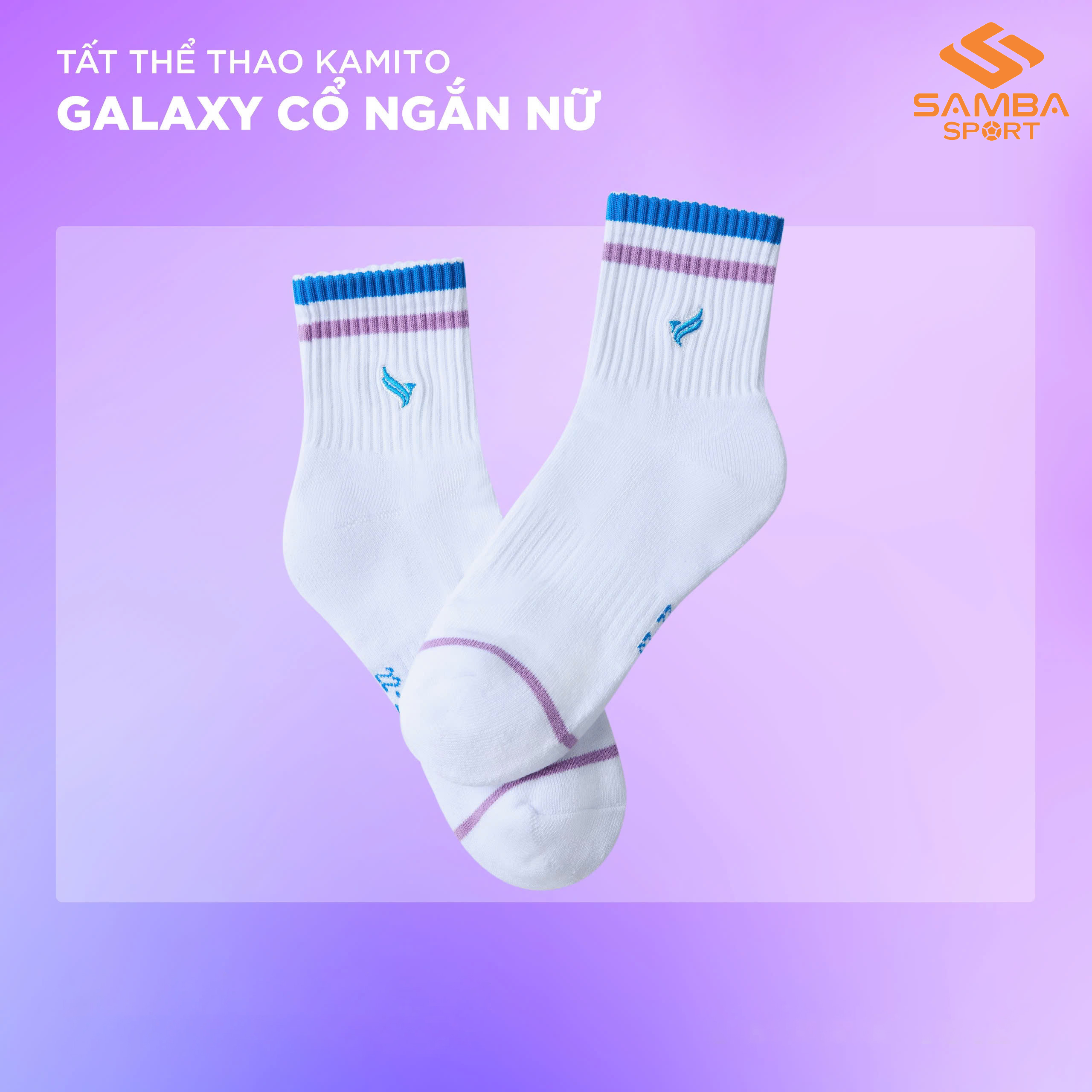 Vớ cầu lông Kamito Galaxy cổ ngắn nữ