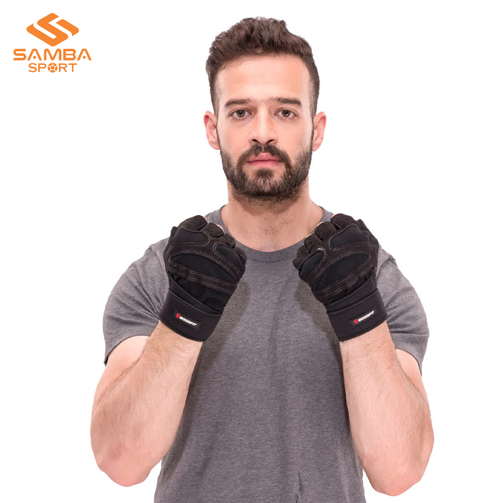 Găng tay tập gym có quấn Goodfit GF201G