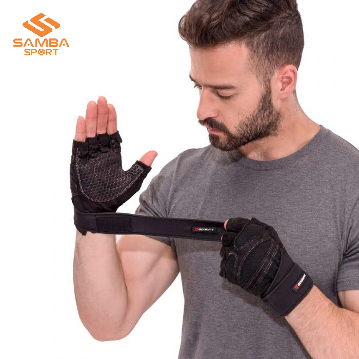 Găng tay tập gym có quấn Goodfit GF201G