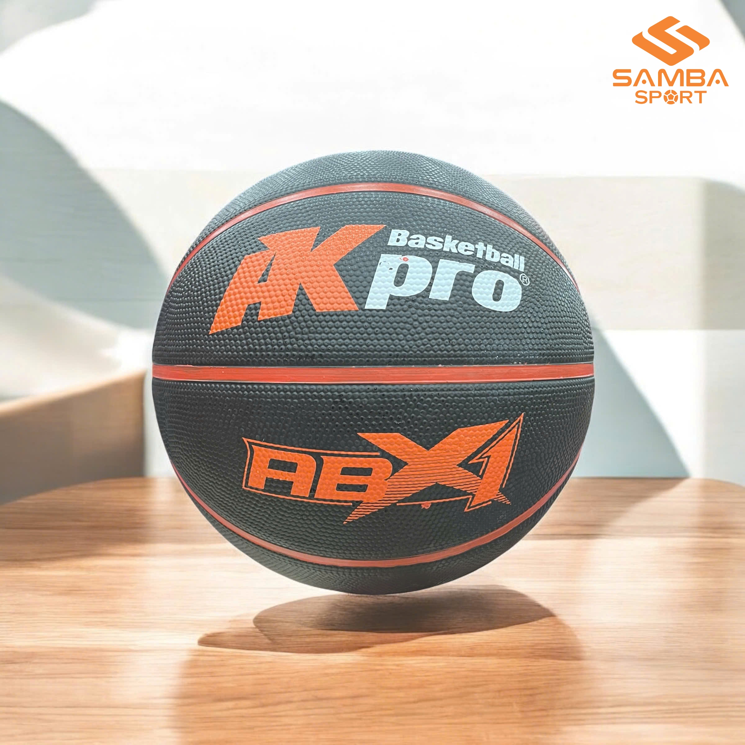Quả bóng rổ AKPRO cao su đen số 6
