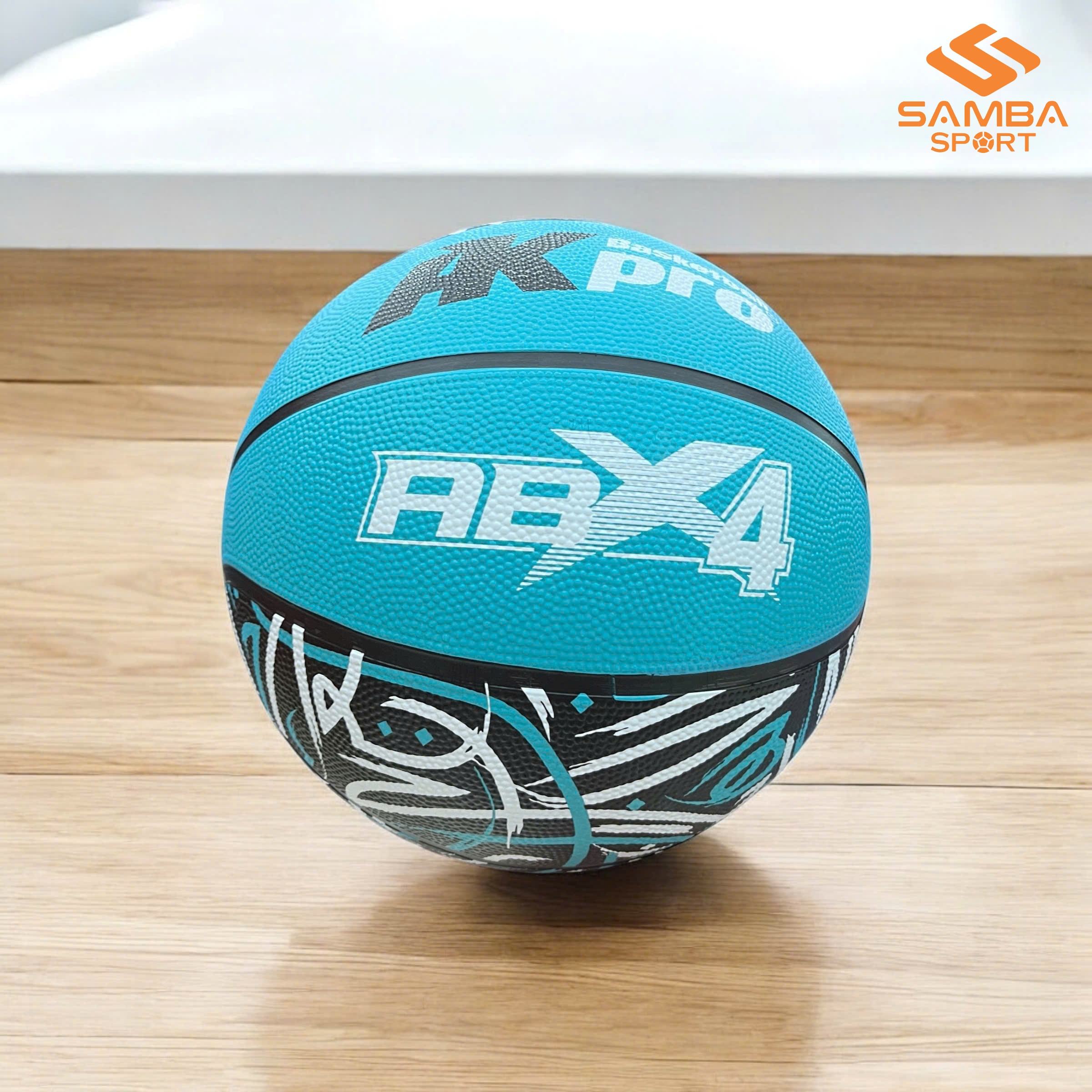 Quả bóng rổ AKpro ABX4 cao su xanh số 5
