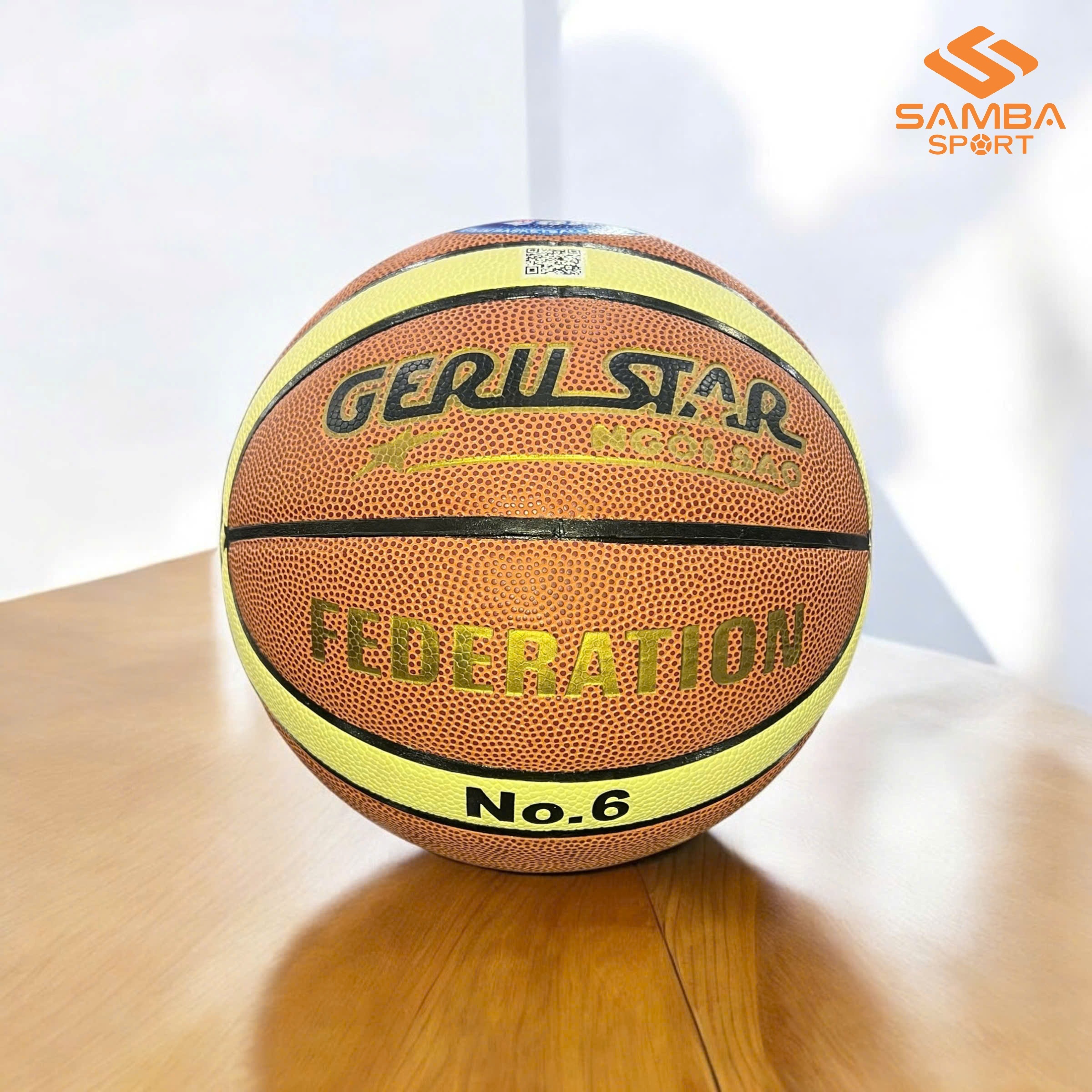 Quả bóng rổ Geru Dán B6 PU 2M Federation