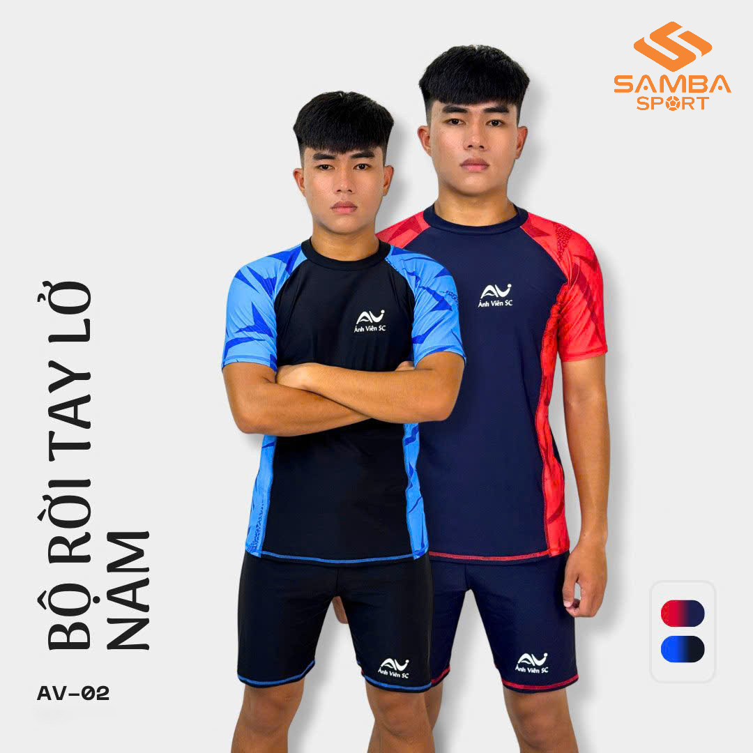 Bộ đồ bơi Ánh Viên tay ngắn nam AV02