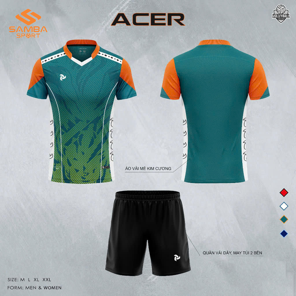 Quần áo bóng chuyền nam Justplay ACER