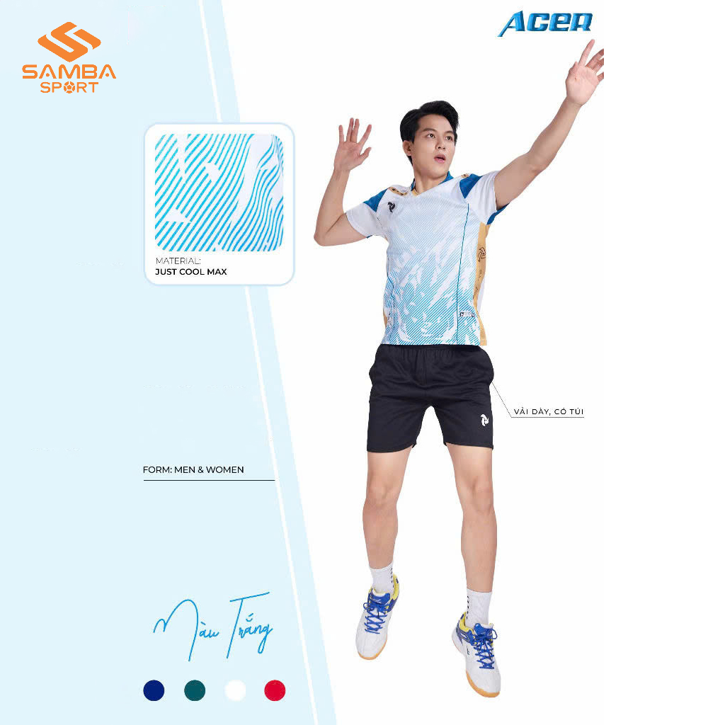 Quần áo bóng chuyền nam Justplay ACER