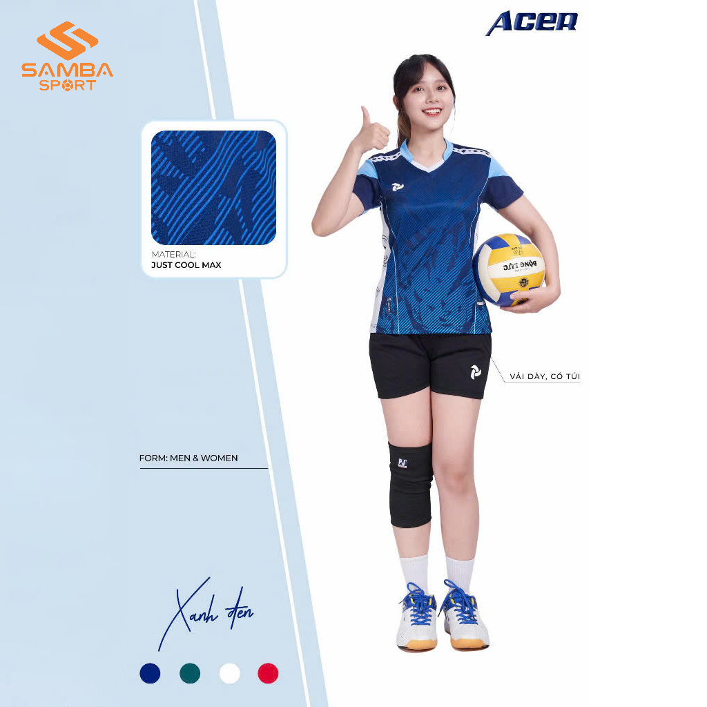 Quần Áo Bóng Chuyền Nữ Justplay ACER