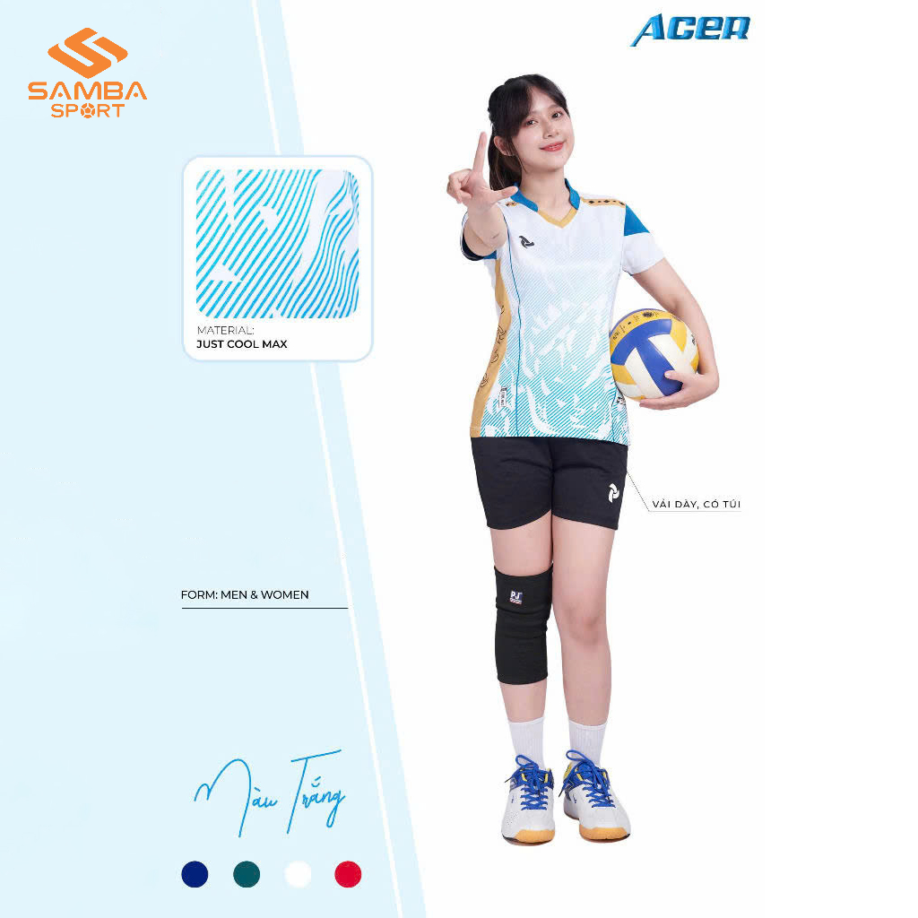 Quần Áo Bóng Chuyền Nữ Justplay ACER