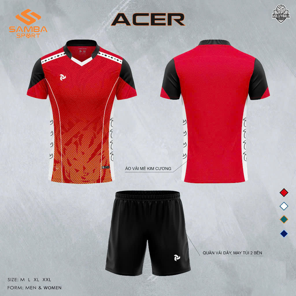 Quần Áo Bóng Chuyền Nam Justplay ACER