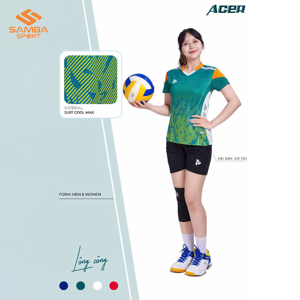 Quần Áo Bóng Chuyền Nữ Justplay ACER