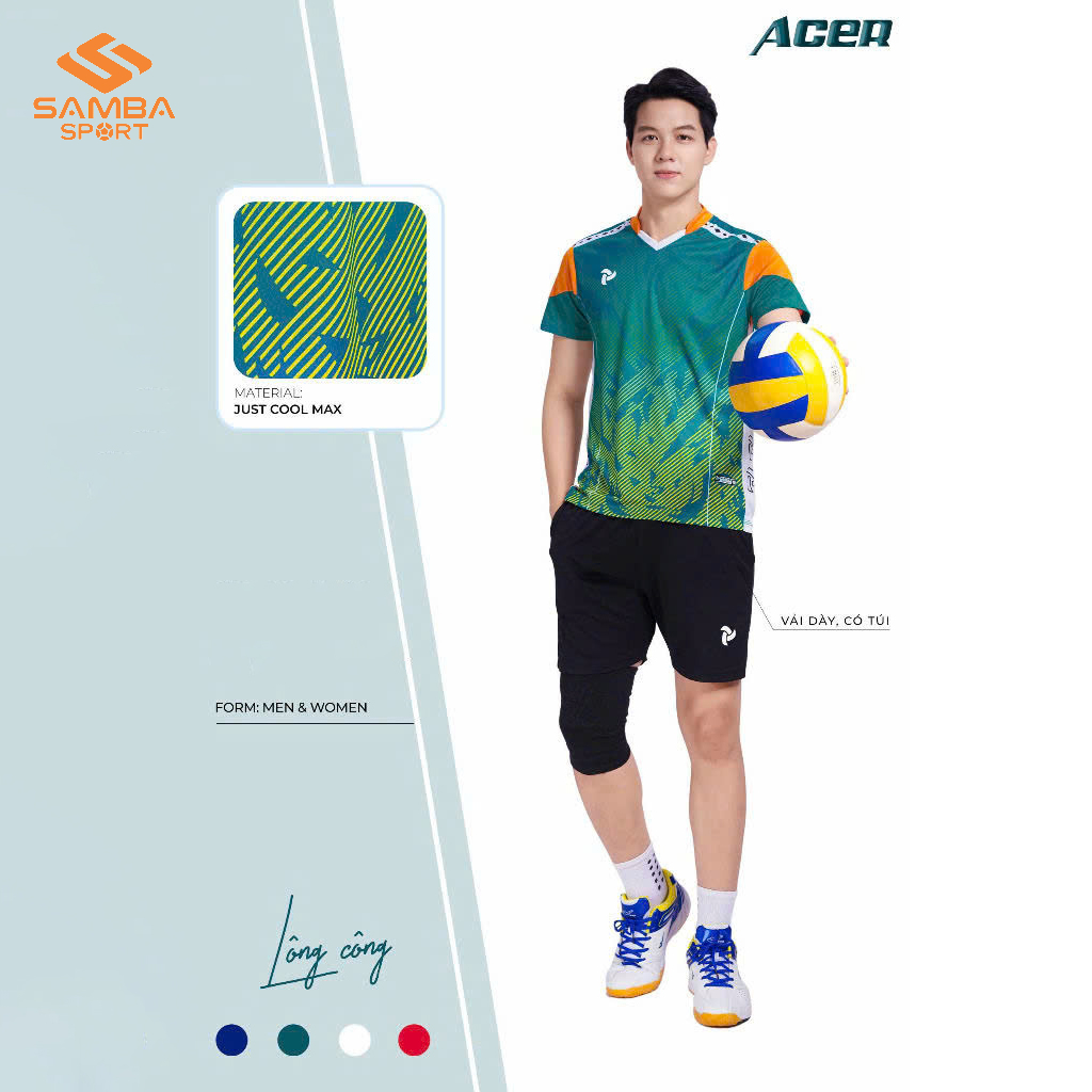 Quần Áo Bóng Chuyền Nam Justplay ACER