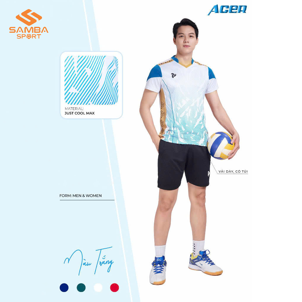 Quần Áo Bóng Chuyền Nam Justplay ACER