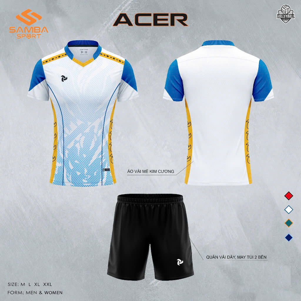 Quần áo bóng chuyền nữ Justplay ACER