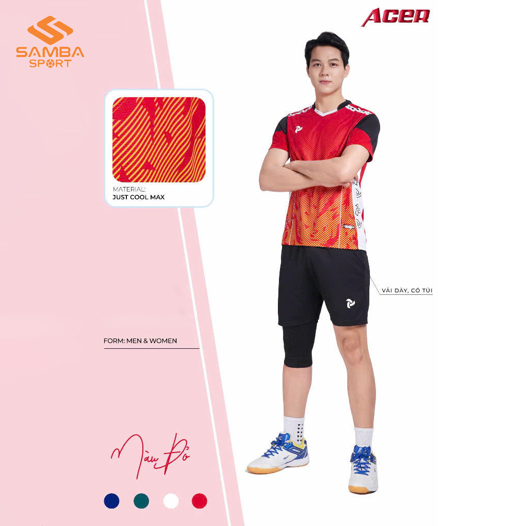 Quần áo bóng chuyền nam Justplay ACER