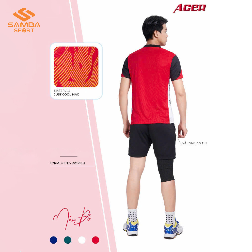 Quần Áo Bóng Chuyền Nam Justplay ACER
