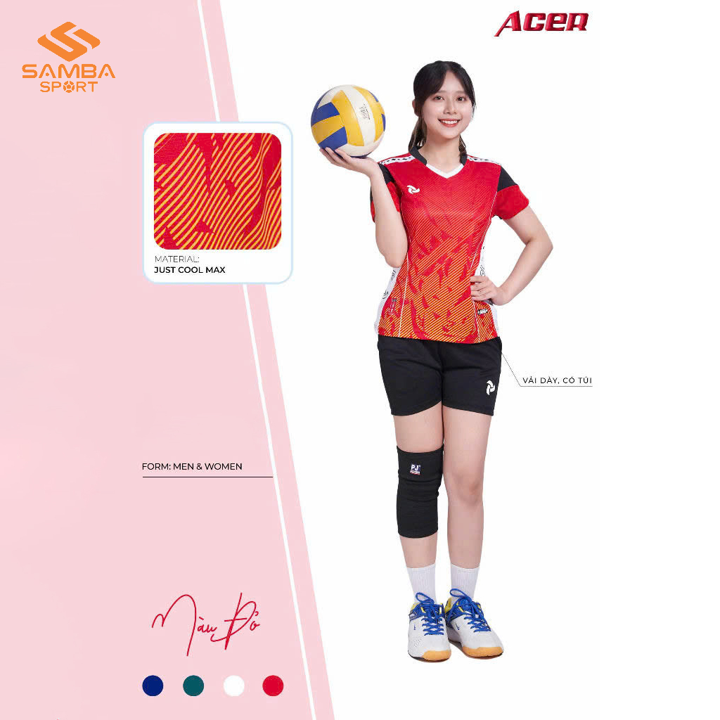 Quần Áo Bóng Chuyền Nữ Justplay ACER
